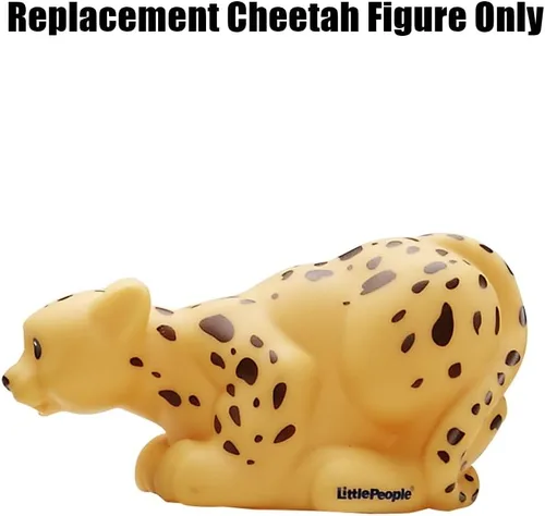 Vista 2 de Pieza de repuesto para la colección de animales del zoológico de Fisher-Price Little People - DKN66 ~ Figura de guepardo de repuesto