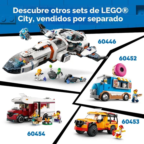 Vista 8 de LEGO City - Furgoneta de Vacaciones de Aventura Festiva 60454 - Juego de juguetes de construcción para niños, niños y niñas a partir de 6 años