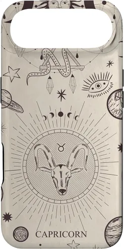 Vista 27 de Estuche estético para iPhone 12/12 Pro astrológico celestial con signo del zodiaco Capricornio