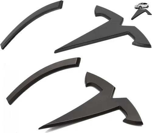 Vista 11 de Accesorios de emblema para Tesla Model 3 Logo Sticker 2023 2022-2017 Model 3 Calcomanías (negro)
