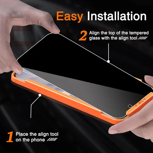Vista 3 de Milomdoi Paquete de 3 protectores de pantalla de privacidad para iPhone 17 [compatible con fundas de teléfono] accesorios para película privada, 3