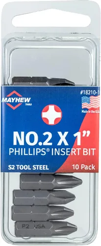 Vista 8 de Mayhew Tools 18747-5 Broca de inserción Phillips, n.º 0 x 1 pulgada, paquete de 5