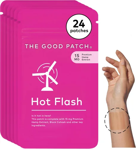Vista 5 de The Good Patch Parche para el dolor de período de ciclo para calambres, parche natural con mentol, cohosh negro, bienestar portátil alimentado por
