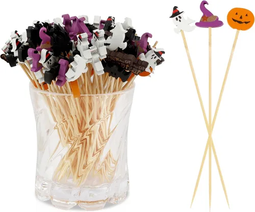 Vista 10 de 100 piezas de palillos de cóctel para bebidas, decoraciones de San Valentín, palillos de dientes elegantes para aperitivos, palillos de dientes