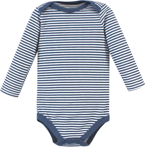 Vista 32 de Hudson Baby baby-boys Cotton Long-sleeve Bodysuits 5-pack