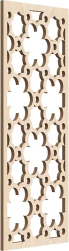 Vista 110 de 9 3/8"W x 24 3/8"H x 1/4"T Southgate Decorativos Paneles De Pared De Madera Calado, Abedul