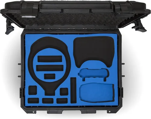 Vista 3 de SSE Estuche rígido de almacenamiento compacto resistente al agua para gafas DJI FPV VR y DJI Mavic Air + se adapta a accesorios adicionales