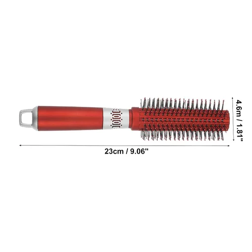 Vista 2 de VOCOSTE Peines para el cabello, cepillo de pelo redondo húmedo y seco, rojo