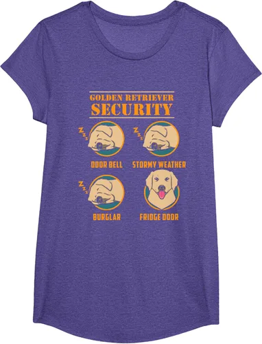 Vista 20 de Camisa Golden Retriever de seguridad Golden Retriever para perro divertido, Negro, S