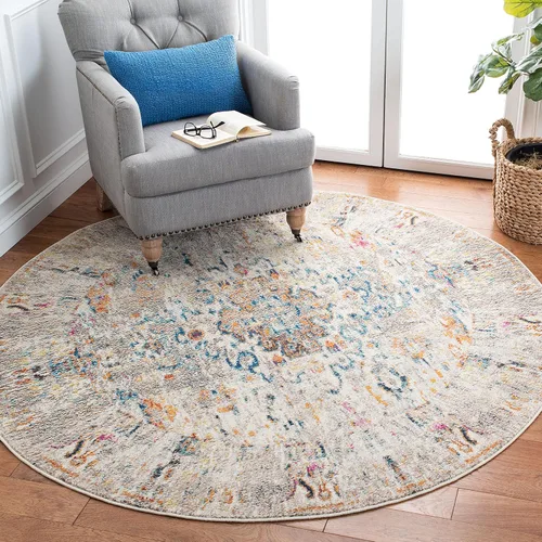 Vista 10 de SAFAVIEH Madison Collection - Alfombra decorativa de 2 pies 2 pulgadas x 4 pies, color verde y turquesa, diseño envejecido, no desprende pelusa