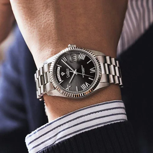 Vista 6 de CADISEN Reloj mecánico automático para hombre, reloj de pulsera MIYOTA 8285 impermeable para hombre