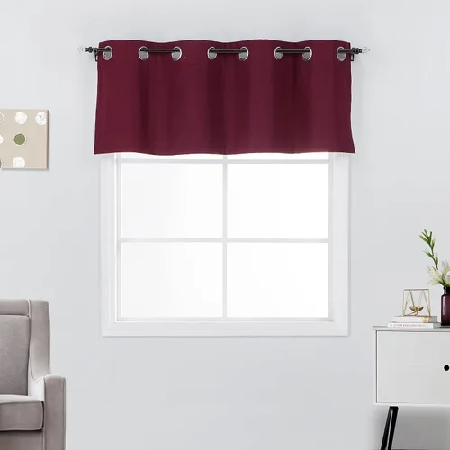 Vista 22 de Rooney Cortinas cortas negras para ventana, cortinas opacas con aislamiento con ojales, para cocina, sótano, oficina, 2 piezas, 30 x 36 pulgadas por