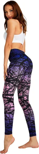 Vista 7 de COOLOMG Leggings de yoga para mujer, mallas para correr, leggings de tiro bajo, para entrenamiento, gimnasio, con bolsillos ocultos
