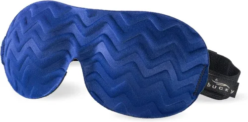 Vista 5 de Bucky Máscara de ojos ultraligera para viajar y dormir, color negro, talla única