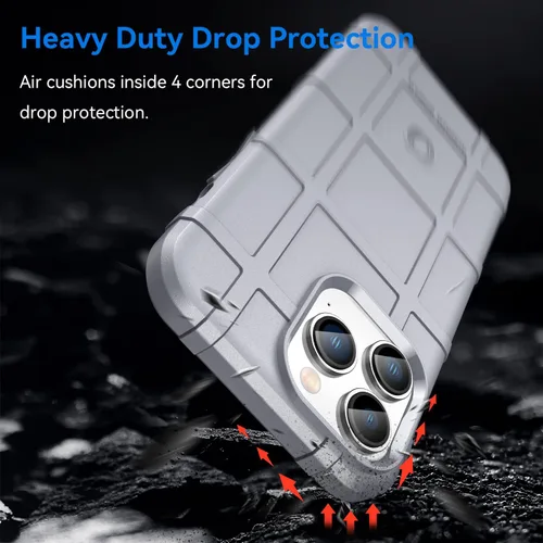 Vista 3 de Funda delgada para iPhone 13 Pro (no compatible con iPhone 13), funda delgada de grado militar a prueba de golpes, probada contra caídas