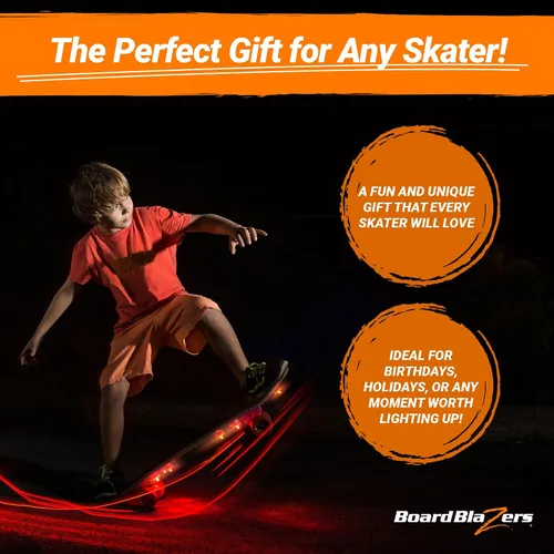 Vista 7 de Luces LED para Skateboard con Efecto Underglow - Regalo Ideal para Skateboard - Luz LED Perfecta para Longboard o Luz para Scooter, Excelente