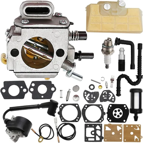 Vista 7 de SYOWADA Kit de carburador MS390 de repuesto para Stihl 029 MS290 MS310, con tira de parachoques de junta de carbohidratos, bujía, repuesto para 1127