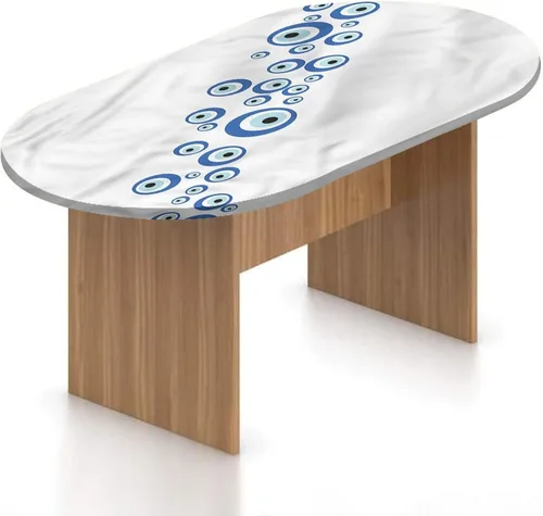 Vista 16 de Mantel ajustable ovalado de poliéster elástico para fiesta de compromiso, mantel ajustable con tema occidental con frase "Will You Marry Me", se