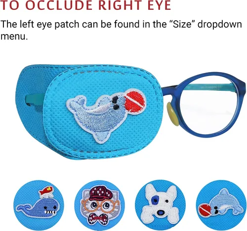 Vista 7 de Astropic 4 parches para ojos para niños Parche para ojos para niños Parche médico para ojos para niños con ojo perezoso