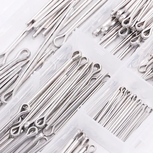 Vista 7 de Glarks 90 piezas de acero inoxidable 304 pasador de chaveta clip clave Fastner montaje surtido kit