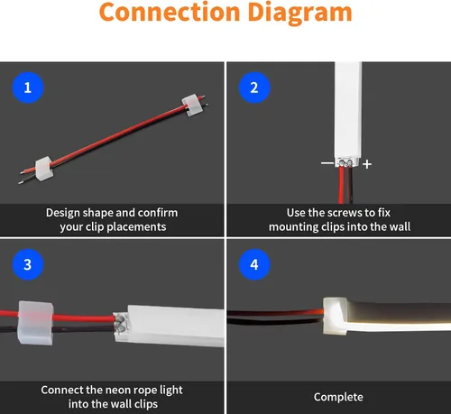 Vista 6 de iNextStation Accesorios LED de neón para tira de luces LED de silicona