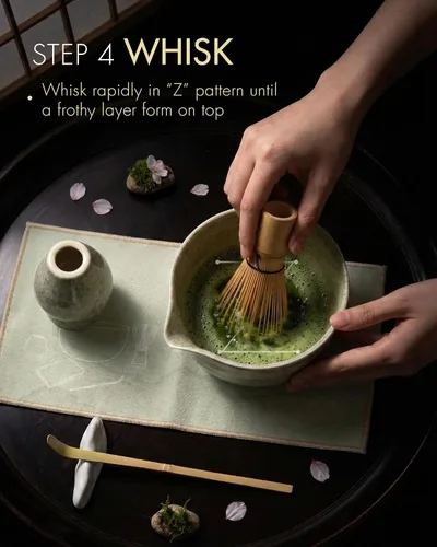 Vista 6 de SIMPLETaste Juego de batidor Matcha para amantes de las machas (verde)
