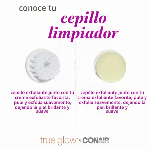 Vista 7 de Sistema de sauna facial con vapor hidratante True Glow de Conair, rosa/crema