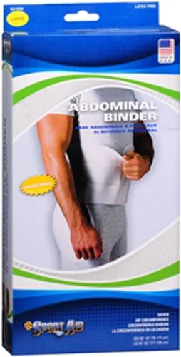 Vista 2 de Sport-Aid SA1930 WHI LGEA - Carpeta abdominal grande, 1 cada uno/cada uno