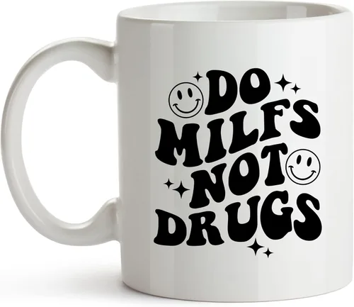 Vista 7 de YouNique Designs Funny Guy Mugs, taza de café divertida para hombres, taza de café traviesa para él, taza milf, taza milf, taza de café de elefante
