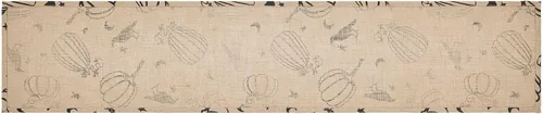 Vista 2 de VHC Brands Raven Harvest - Camino rústico de yute de arpillera de 12 x 60 pulgadas