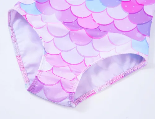 Vista 6 de Traje de baño de una pieza para niñas, multicolor, para deportes, verano y playa, de 2 a 10 años