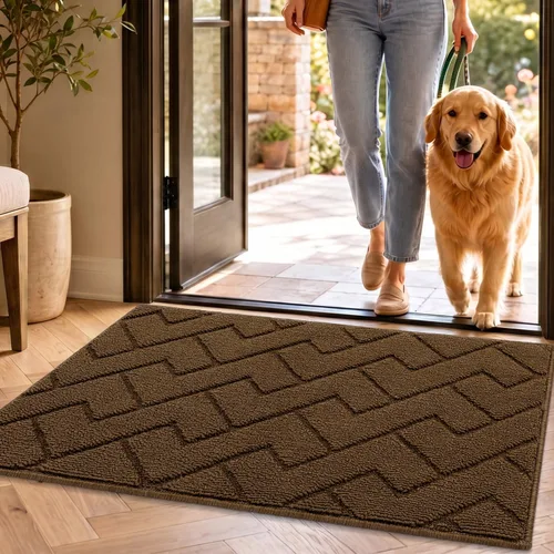 Vista 52 de hicorfe Tapete para puerta delantera para entrada exterior, 20 x 31.5 pulgadas, absorbente, resistente a la suciedad, tapetes de bienvenida