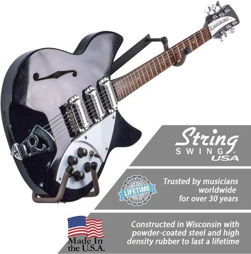 Vista 2 de Soporte de guitarra horizontal para instrumentos de cuerpo estrecho - Slatwall de 3" Electric Or Narrow Body