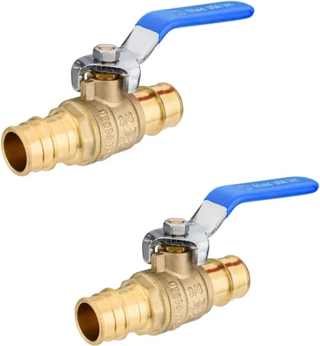 Vista 9 de EFIELD Válvula de bola de puerto completo de latón de 1 pulgada para tubería Pex-A, conexión de expansión ASTM F1960 solamente, nivel azul