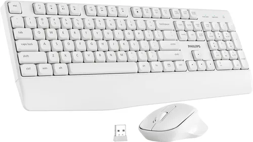 Vista 9 de PHILIPS SPT6348 Combo de teclado y mouse inalámbricos, ergonómico de 2.4 GHz 2.4GHz plug-and-play ergonomic keyboard and mouse with sleep mode for