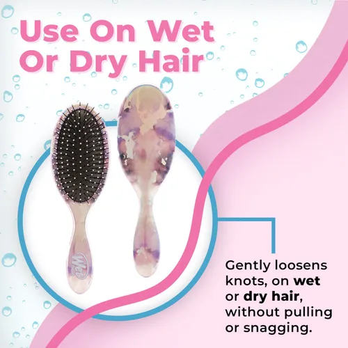Vista 4 de Wet Brush - Cepillo Original Detangler para todo tipo de cabello, cerdas ultrasuaves IntelliFlex que se deslizan con facilidad por los nudos