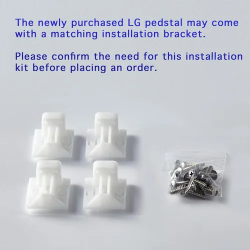 Vista 4 de AAA30793431 Kit de accesorios de montaje de arandela para pedestal de lavadora y secadora LG (paquete de 2)