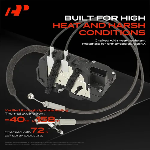 Vista 4 de A-Premium - Actuador de bloqueo de puerta lateral del conductor trasero izquierdo Compatible con Nissan Versa/Tiida 2007-2013
