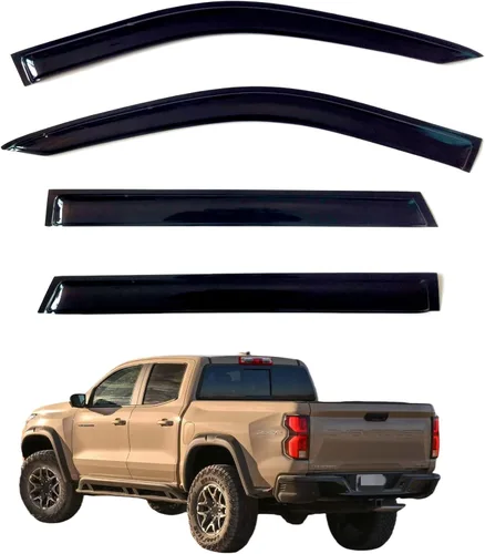 Vista 12 de 4 deflectores de ventana para Honda CRV CR-V 2007-2011, cromados