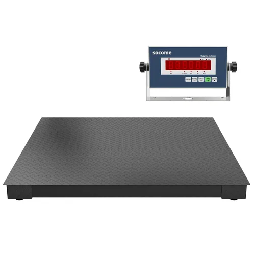 Vista 10 de Báscula industrial de piso de 24 x 24 pulgadas, báscula de palet de precisión con indicador digital, báscula de pesaje resistente para banco de piso