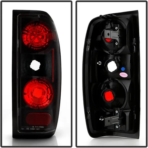 Vista 2 de ACANII - Para negro 1998 1999 2000 2001 2002 2003 2004 Nissan Frontier luces traseras lámparas luces traseras izquierda+derecha