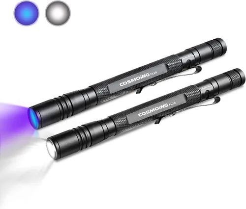 Vista 7 de Linterna UV 395nm Zoomable Batería de luz negra recargable 1 linterna ultravioleta recargable