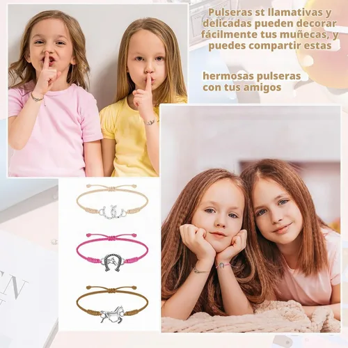 Vista 6 de Sureio - 48 unidades de pulseras trenzadas ajustables a granel, estilos de gimnasia para suministros de Navidad