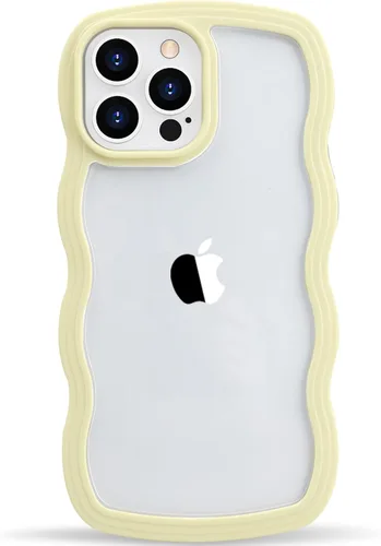 Vista 13 de LOEV Funda transparente diseñada para iPhone 7 Plus, iPhone 8 Plus con borde ondulado, bonita funda transparente con forma de onda rizada, a prueba
