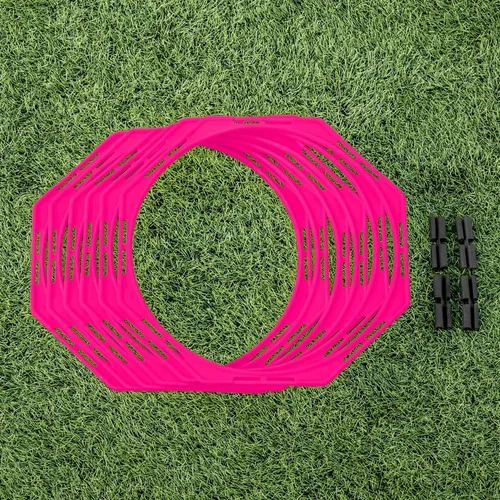 Vista 10 de FORZA Anillos octa de entrenamiento de agilidad [Pack de 6] Equipo de entrenamiento de fútbol Juego de anillos de agilidad multideporte Equipo