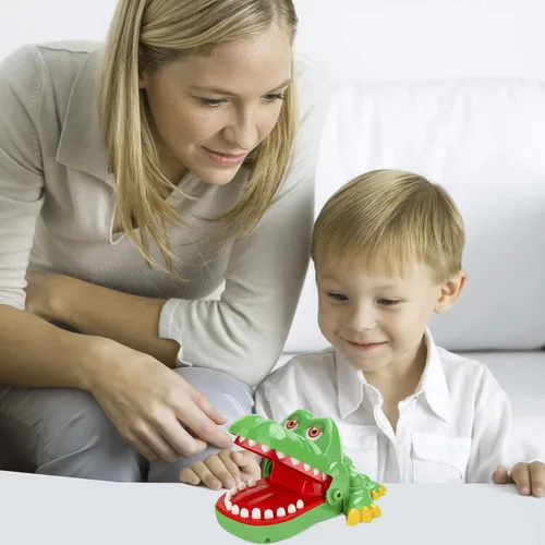 Vista 5 de Juego de Dientes de Cocodrilo para Niños, Juegos de Dentista de Dedo Mordedor de Cocodrilo Divertido Juego de Dientes de Caimán