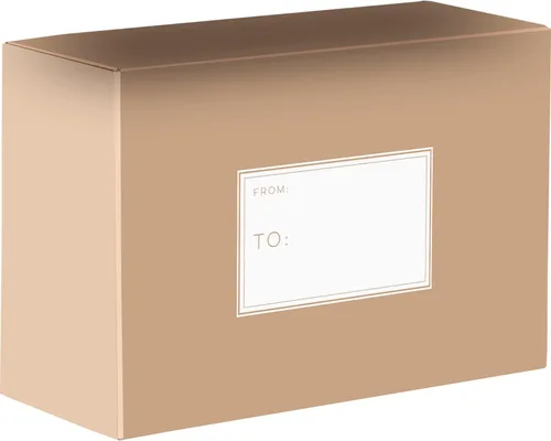 Vista 3 de Jillson & Roberts - Cajas de regalo medianas para cumpleaños y vacaciones, color negro (12 piezas)