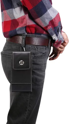 Vista 6 de Funda para cinturón de teléfono celular con clip para hombre, tarjetero para iPhone 15 Plus iPhone 14 Plus iPhone 15 14 13 12 Pro Max Google Pixel 8