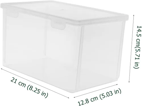 Vista 2 de LABRIMP Almacenamiento para pan de pan, tapa hermética, caja de pan, contenedor de pan de plástico, cajas de pan para pan casero