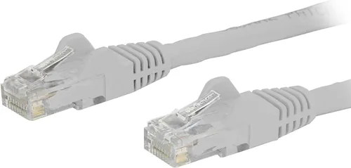 Vista 56 de StarTech Cable Ethernet CAT6 de 6 pulgadas – Cable Ethernet CAT 6 Gigabit amarillo -650 MHz 100 W PoE RJ45 UTP Network/Patch Cord Snagless w/Strain